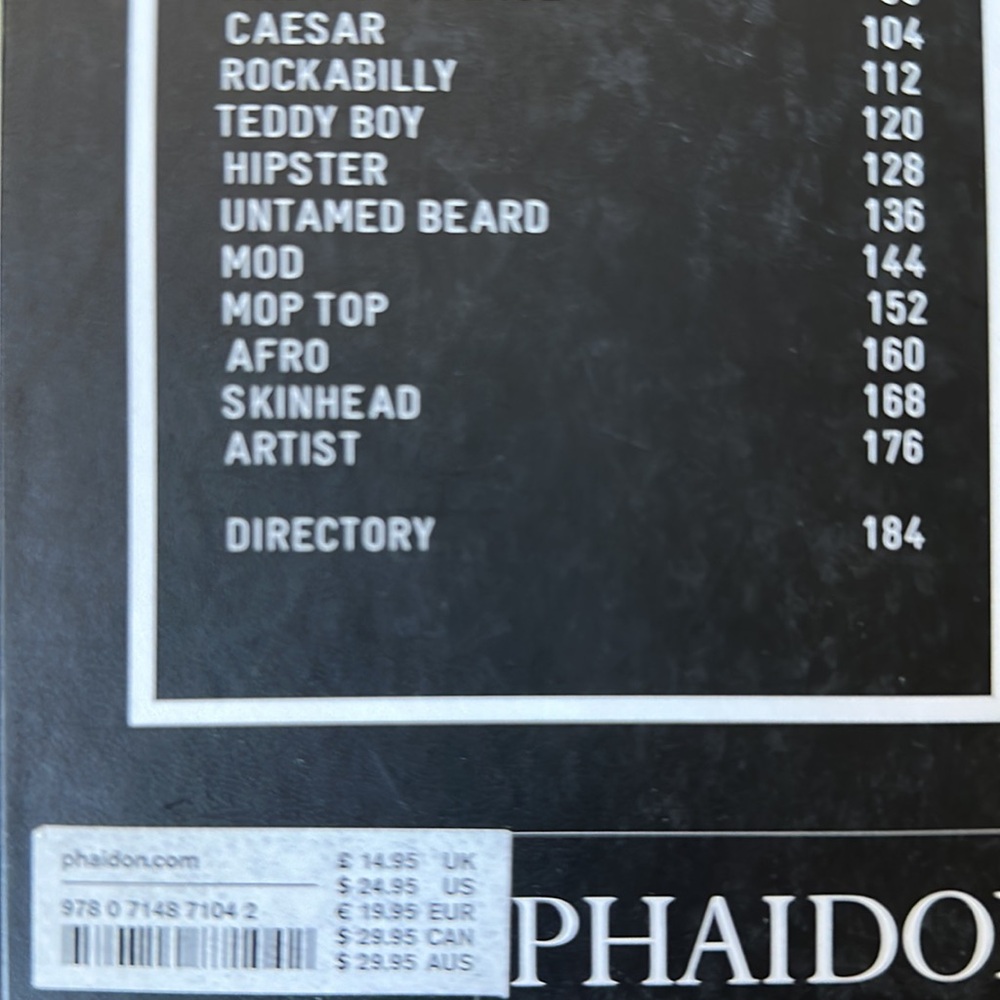 THE BARBER BOOK Phaidon unused and marked an
introduction to the barbershop - Picture 5 of 7